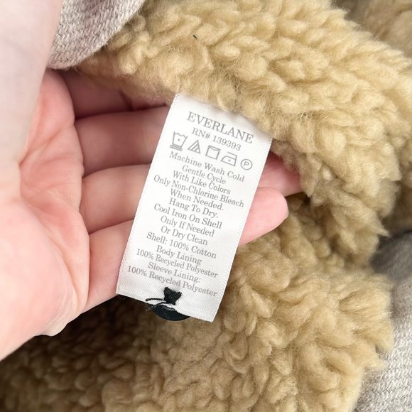 NWT Everlane The ReNew Fleece-Lined Heavyweight Overshirt - Picture 7 of 8